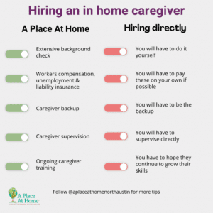 The benefits of hiring an in-home senior care agency versus hiring a direct caregiver