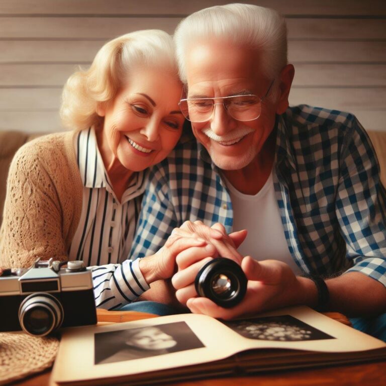 Capturing family stories of a senior married couple