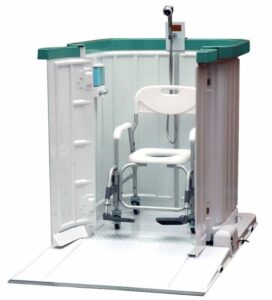 Shower Bay, portable shower solution for seniors and those with mobility issues