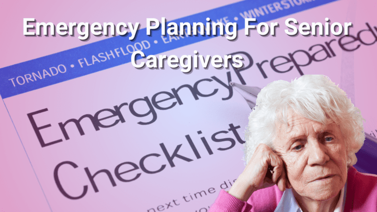 How to create an emergency plan for a senior